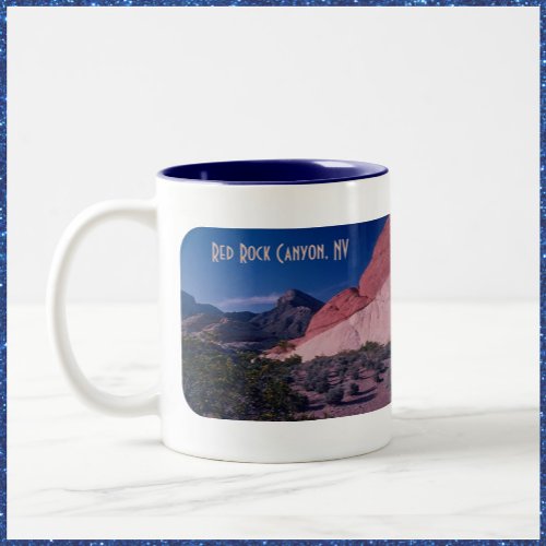 Beautiful Red Rock Canyon Nevada Two_Tone Coffee Mug