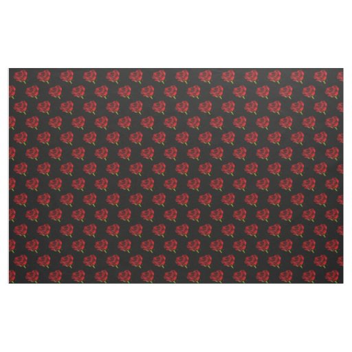Beautiful red rose fabric