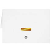 Beautiful red rose in gold writing birthday (Back Horizontal)