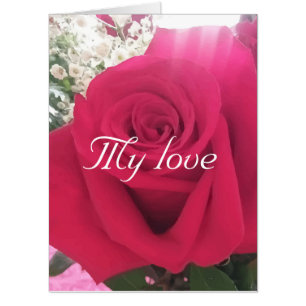 Beautiful Red Rose Marriage Proposal Giant Card