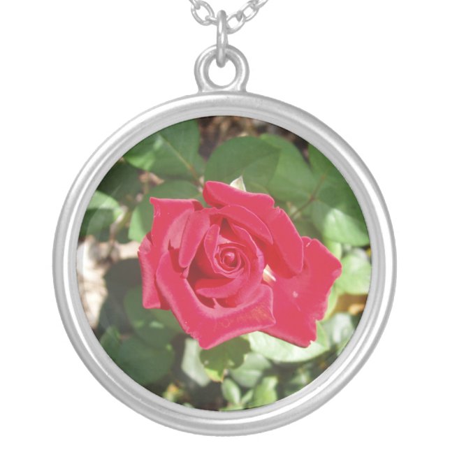 Beautiful Red Rose Necklace (Front)