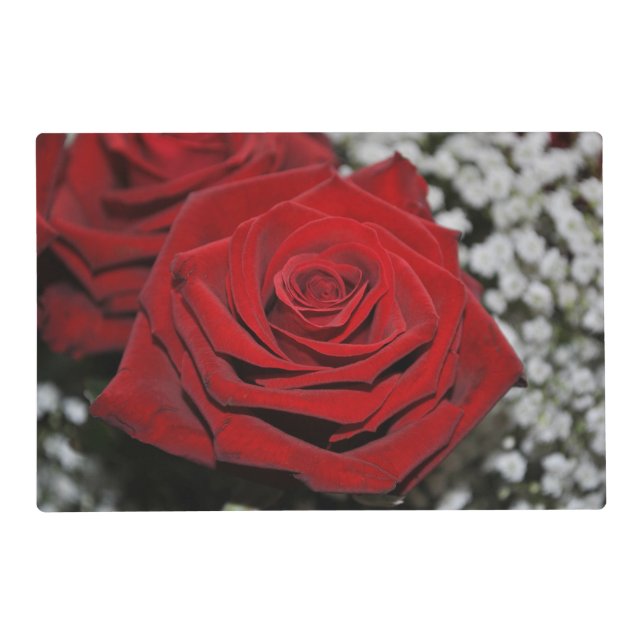 Beautiful Red Rose Placemat (Front)