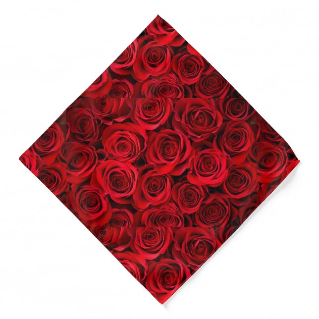 Beautiful red roses bandana (Front)