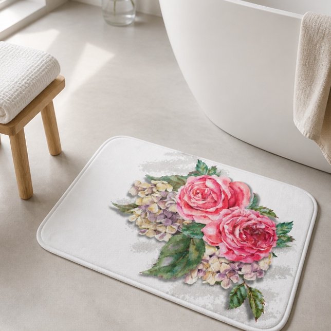 Beautiful Red Roses Bath Mat (Creator Uploaded)