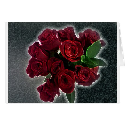 BEAUTIFUL RED ROSES CARDS (Front Horizontal)
