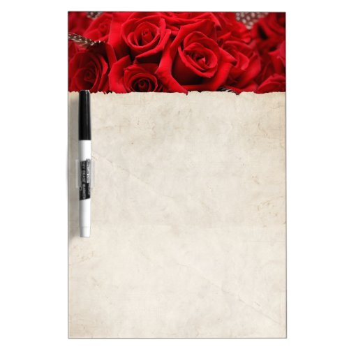 Beautiful Red Roses Dry_Erase Board