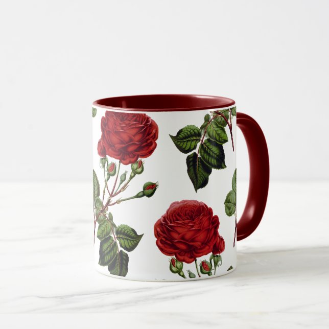 Beautiful Red Roses Mug (Front Right)