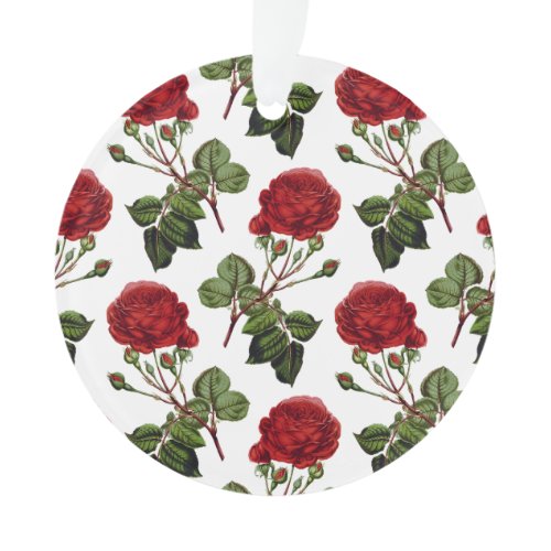 Beautiful Red Roses Ornament