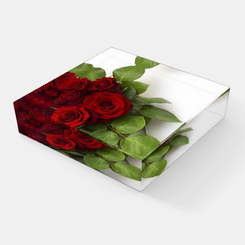 Beautiful Red Roses Paperweight