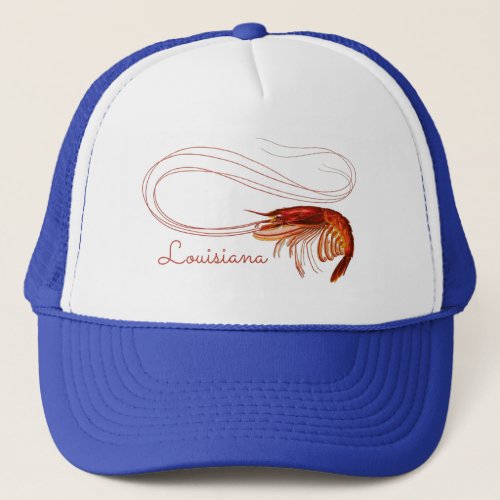 Beautiful Red Shrimp Trucker Hat