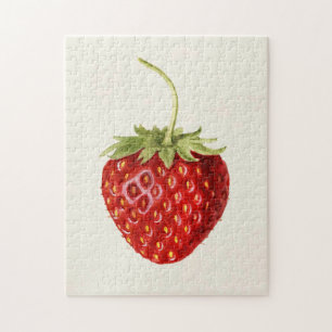 Beautiful Red Strawberry (by Louis C.C. Krieger) Jigsaw Puzzle