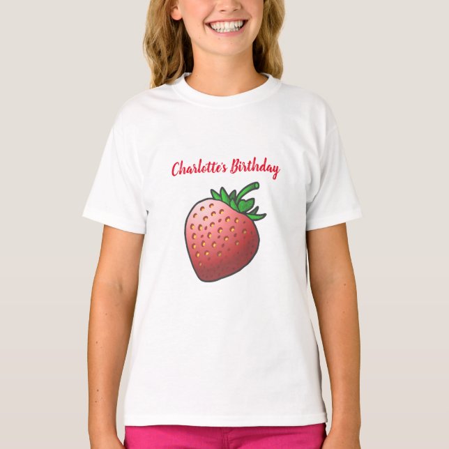Beautiful red strawberry T-Shirt (Front)