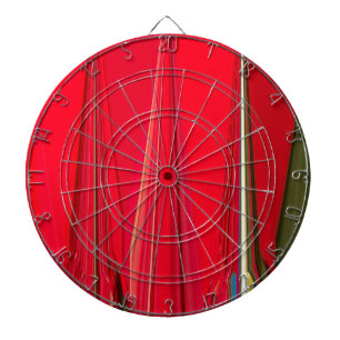 Beautiful Red Texture Color Abstract Art Design Dart Board