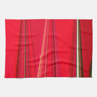 Beautiful Red Texture Color Abstract Art Design Kitchen Towel