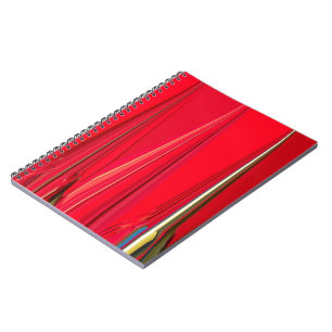 Beautiful Red Texture Color Abstract Art Design Notebook