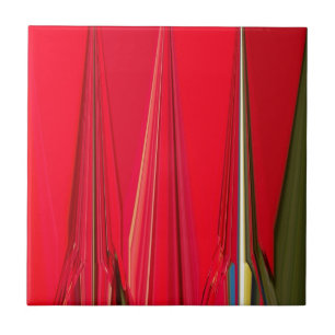 Beautiful Red Texture Color Abstract Art Design Tile