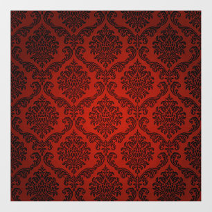 Beautiful red vintage style floor decals