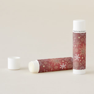Beautiful Red, White and Golden Christmas Inspired Lip Balm