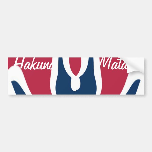 Beautiful Red, White, Blue Texture Color Abstract  Bumper Sticker (Front)