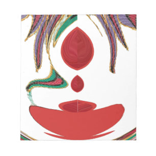 Beautiful Red, White, Purple, Green Texture Colors Notepad