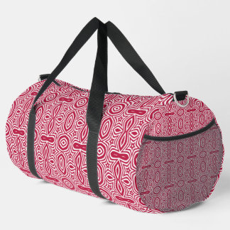Beautiful red & white star colorful vector design duffle bag