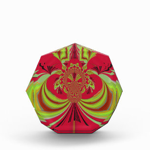 Beautiful red yellow design. Inspiration vector co Acrylic Award