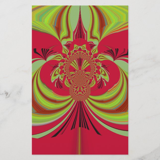 Beautiful red yellow design. Inspiration vector co Stationery (Front)