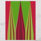 Beautiful red yellow green fractal art design      (Front)