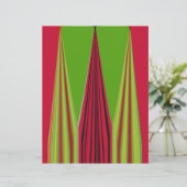 Beautiful red yellow green fractal art design (Standing Front)