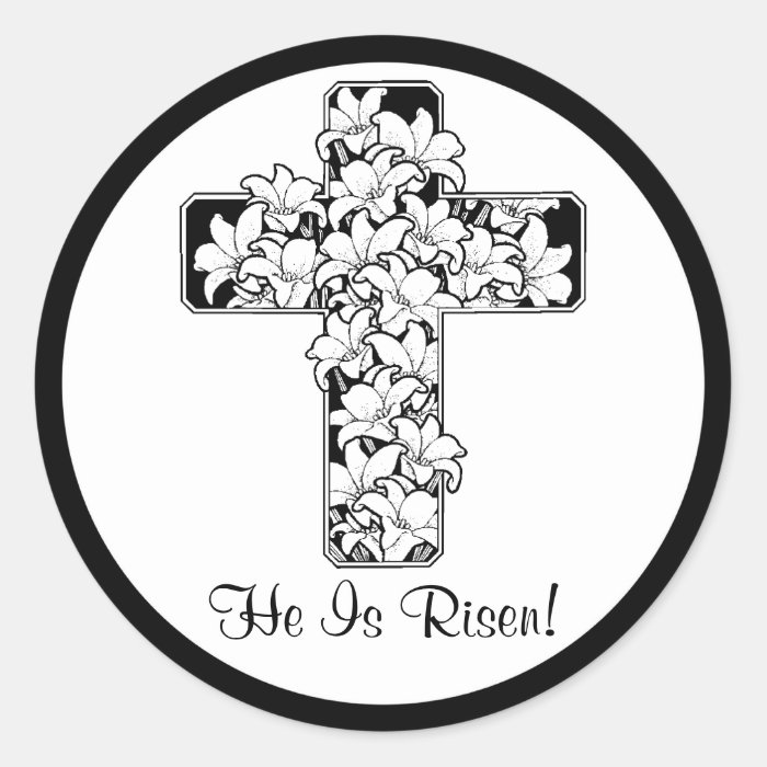 Beautiful Rejoice   He is Risen Stickers