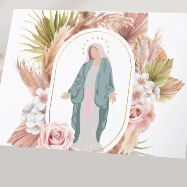Beautiful Religious Catholic Sympathy Card | Zazzle