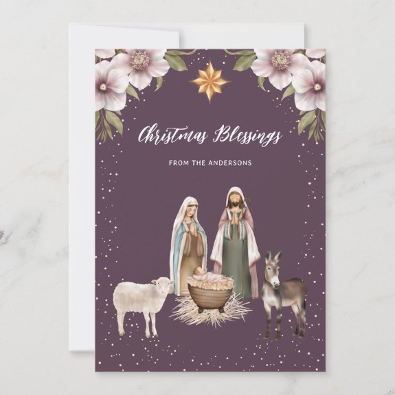 Beautiful Religious Christian Christmas Card