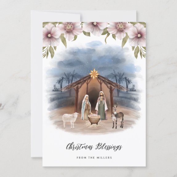 Beautiful Religious Christian Christmas Card