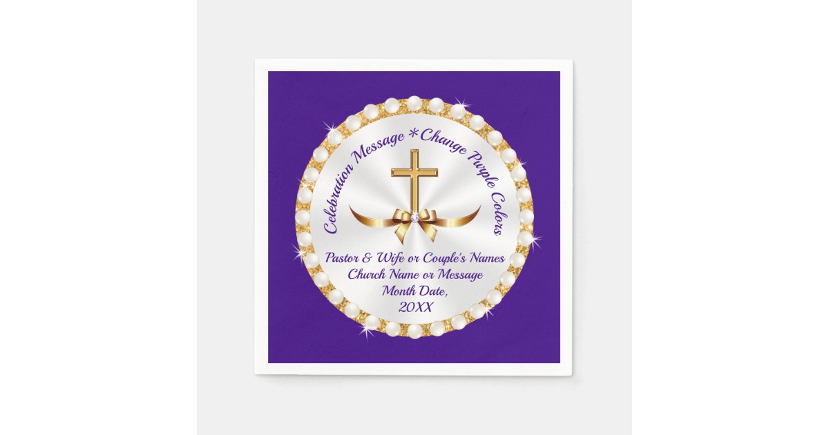 Beautiful, Religious Paper Napkins, PERSONALIZED Napkins Zazzle