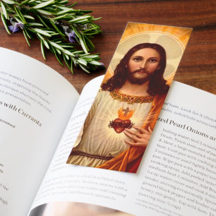 Beautiful religious Sacred Heart of Jesus image Bookmarks