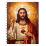 Beautiful Religious Sacred Heart Of Jesus Image Notebook at Zazzle