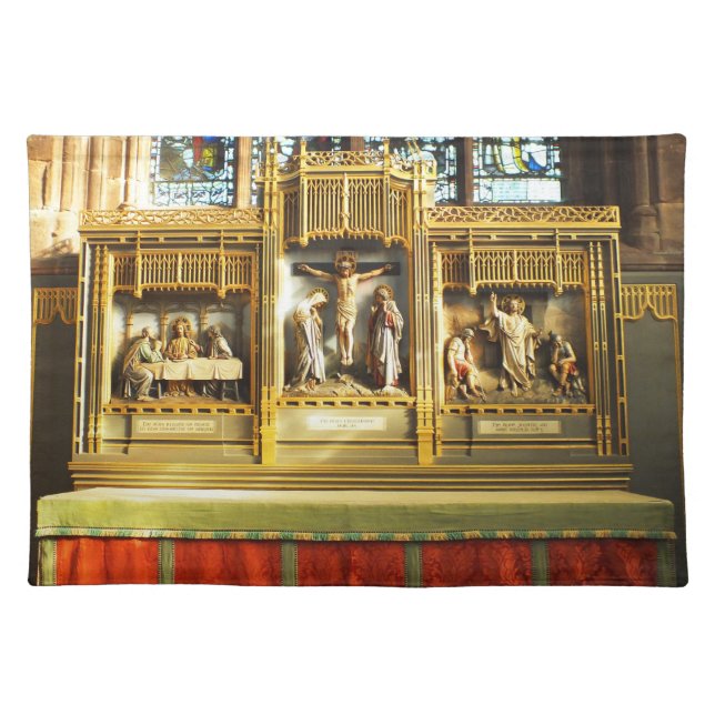 Beautiful religious scenes placemat (Front)