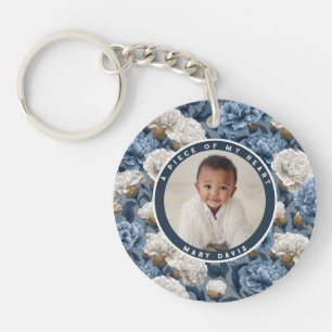 Beautiful Retirement Gifts Custom Carnation Keychain