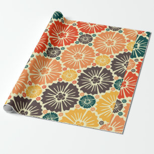 Beautiful retro art nouveau wrapping paper