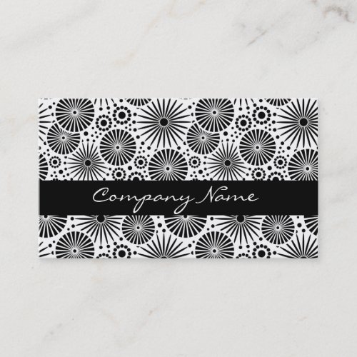 Beautiful retro black and white Business Card