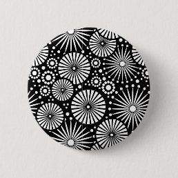 Beautiful retro black and white Button