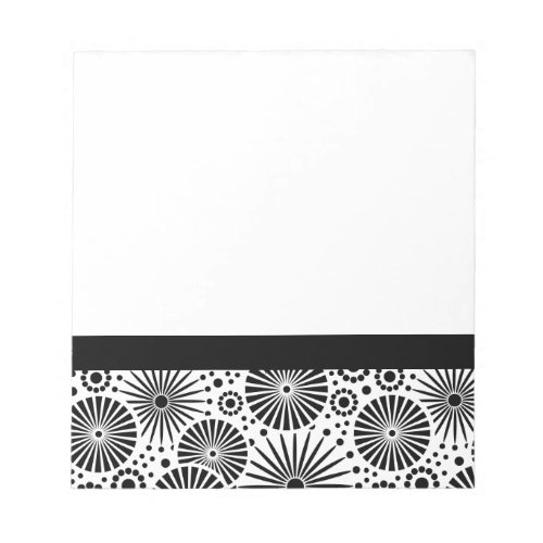 Beautiful retro black and white Notebook Notepad