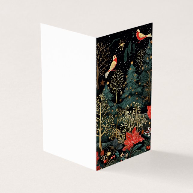 Beautiful Retro Christmas Card (Outside)