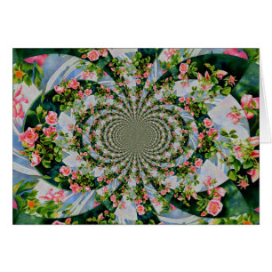 Beautiful retro pink red roses watercolor floral cards