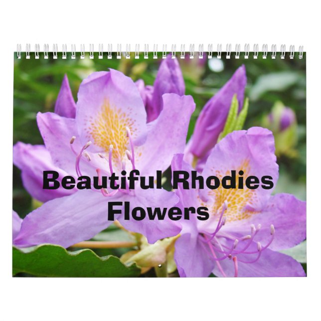 Beautiful Rhodies Flowers Calendar Nature Colorful (Cover)