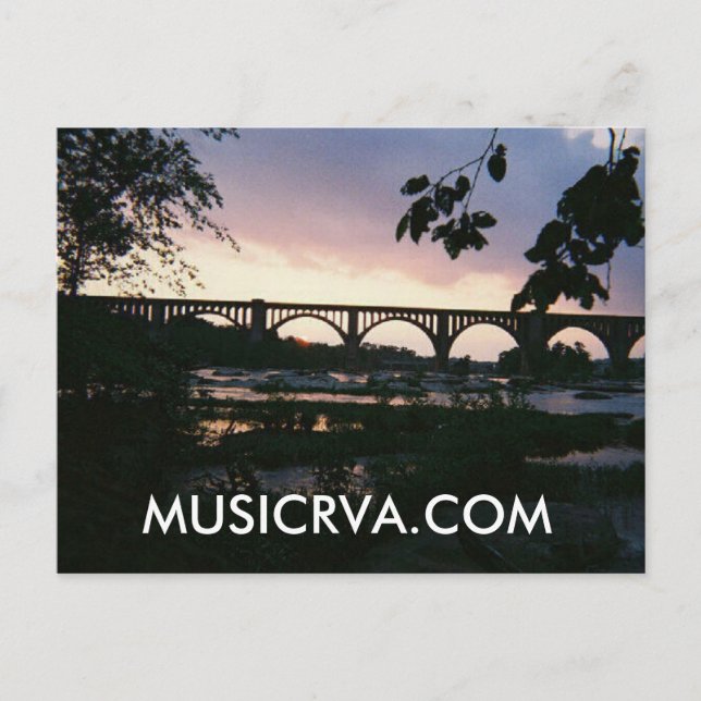 BEAUTIFUL RICHMOND VIRGINIA SUNSET POSTCARD (Front)