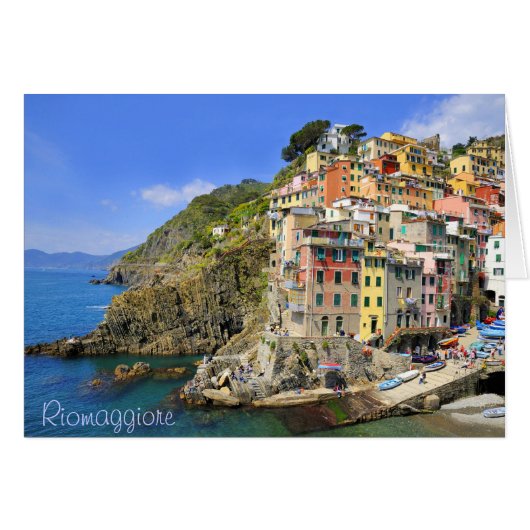 Beautiful Riomaggiore, Cinqueterre Cards (Front Horizontal)