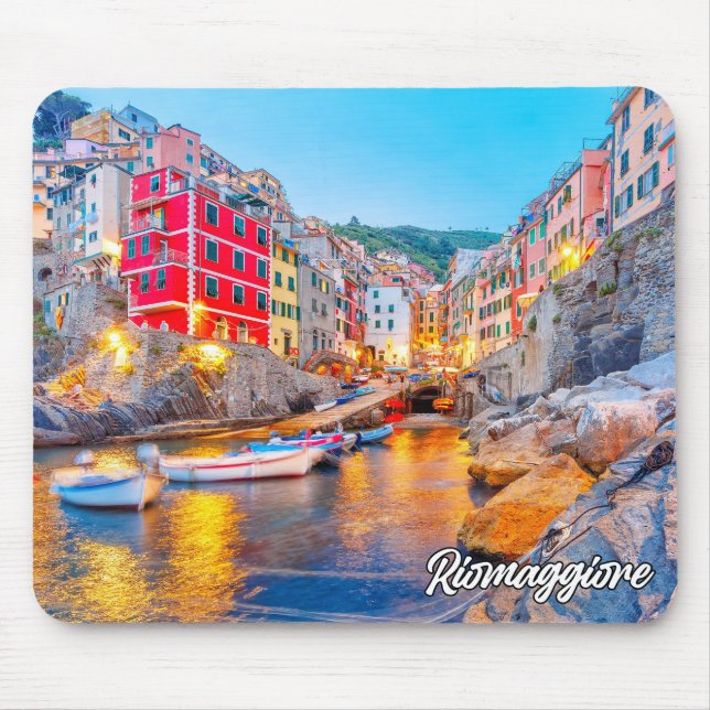 Beautiful Riomaggiore, Italy Mouse Pad (Front)