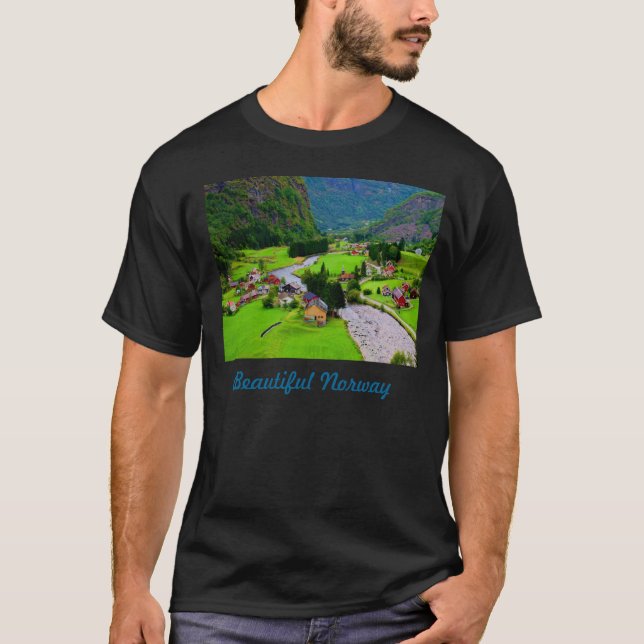 Beautiful River Town T-Shirt (Front)