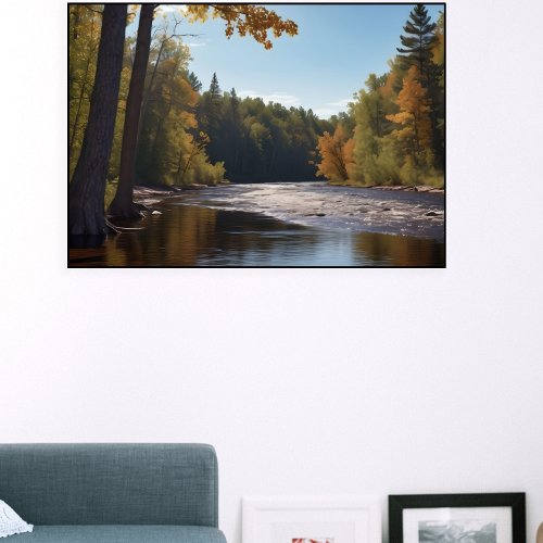Beautiful River View Poster Home Decor
